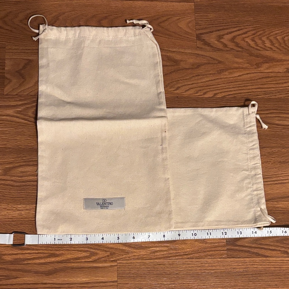 Valentino Cream Drawstring Bag